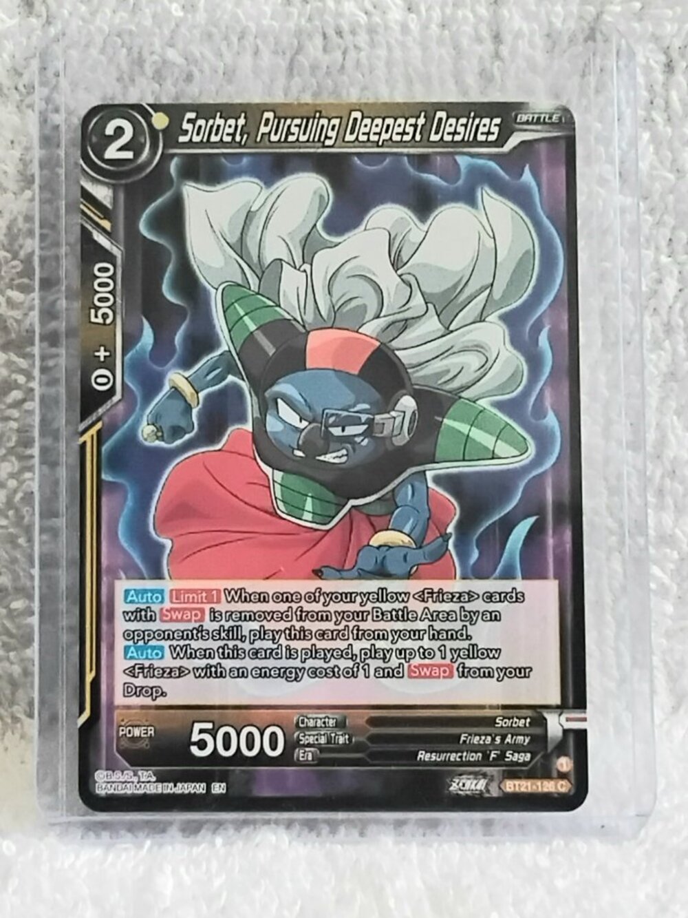5/$20 Mint 2023 Sorbet, Pershing Deepest... Dragon Ball Super C Card BT21_126!!